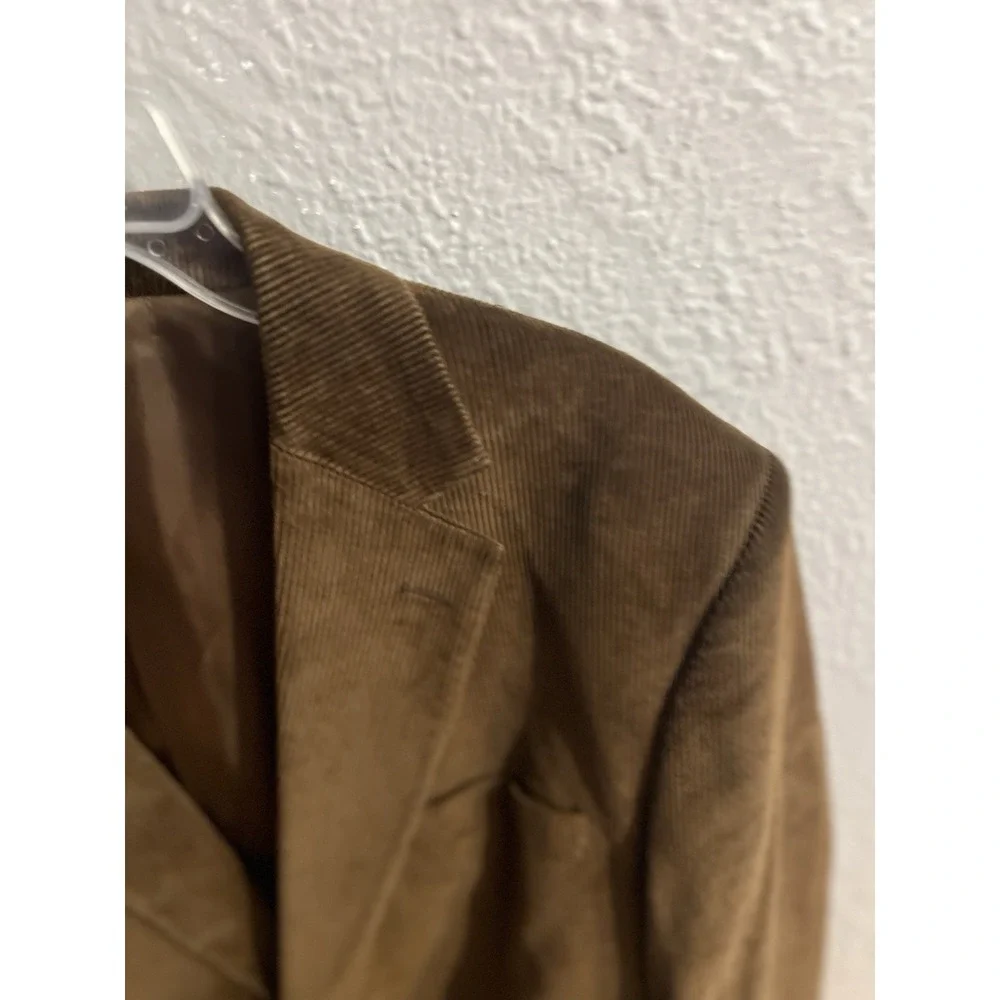 Saddlebred‎ Corduroy Sport Coat Blazer Men's Size 48R Brown